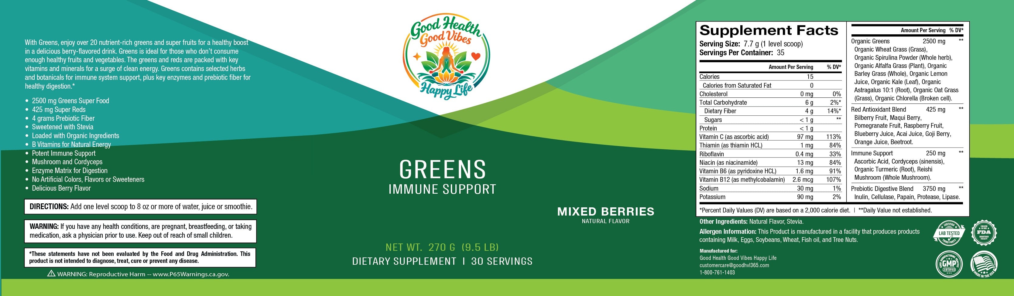 Greens Immune Support