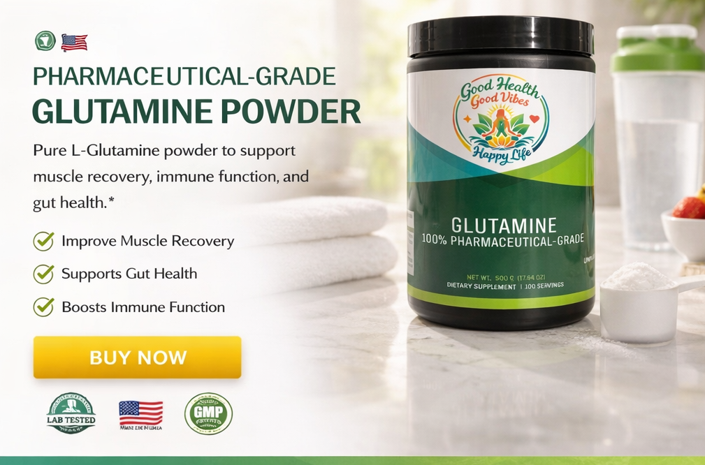 GLUTAMINE – 100% Pharmaceutical-Grade Recovery + Gut Support